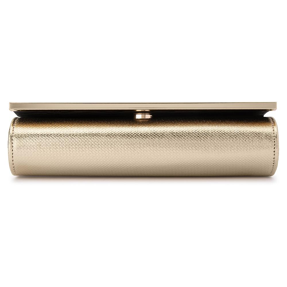 MADDIE Metallic Embossed Foldover Clutch - Olga Berg