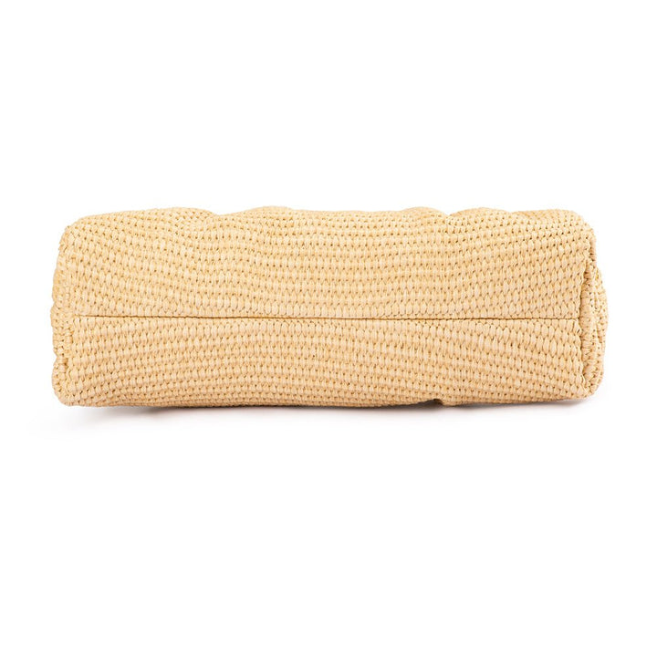 QUEENIE Gathered Woven Clutch - Olga Berg