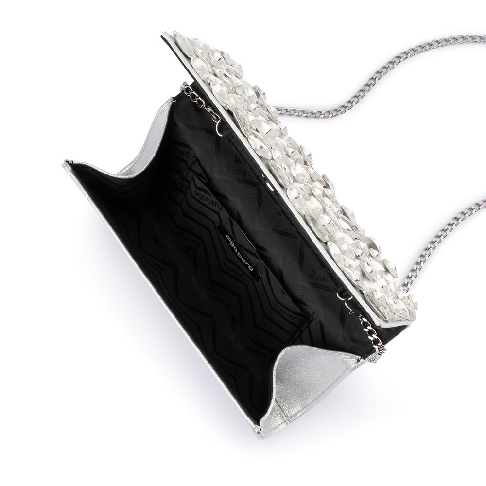 RENATA Crystal Encrusted Clutch - Olga Berg