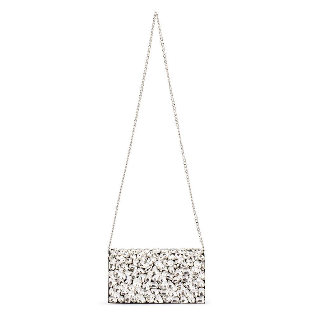 RENATA Crystal Encrusted Clutch - Olga Berg