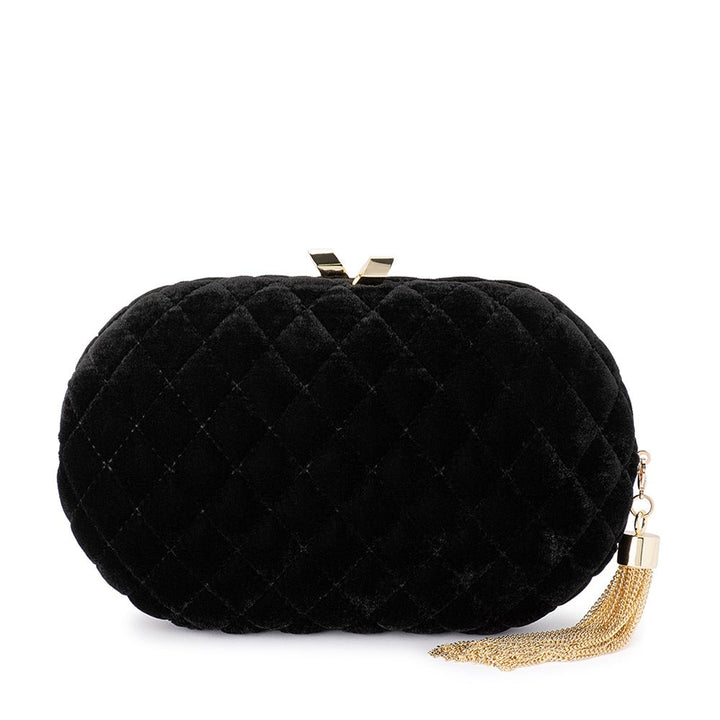 RIKKI Quilted Velvet Clutch - Olga Berg