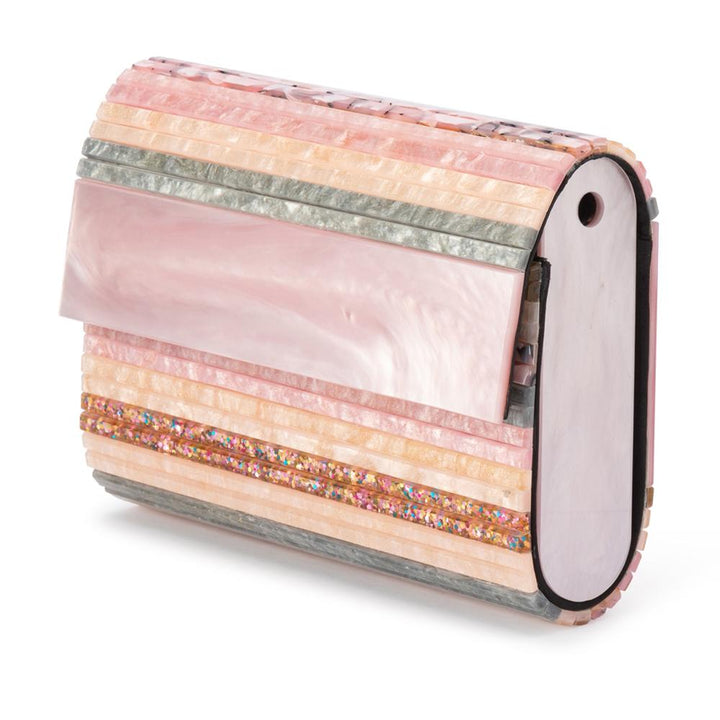 STACER Acrylic Foldover Clutch - Olga Berg