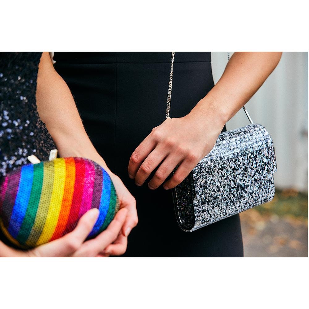 STACER Acrylic Foldover Clutch - Olga Berg