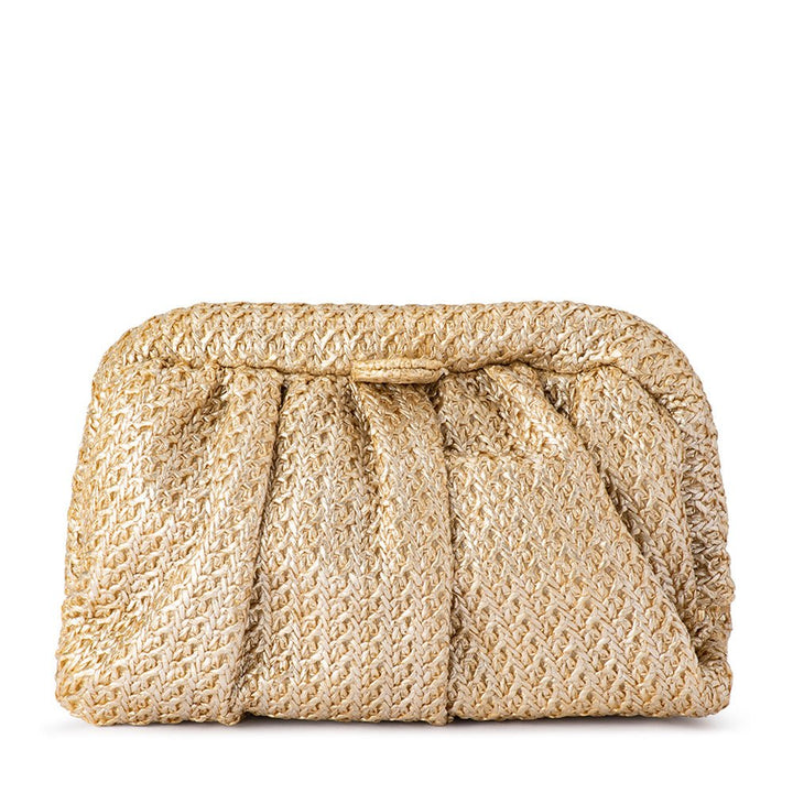 STEVIE Pleated Woven Clutch - Olga Berg