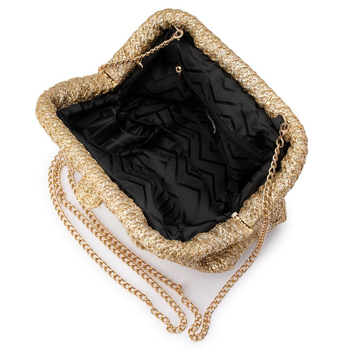 STEVIE Pleated Woven Clutch - Olga Berg